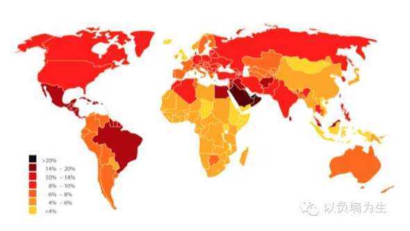 糖尿病在世界各國(guó)的發(fā)病率 糖尿病在世界各國(guó)的發(fā)病率